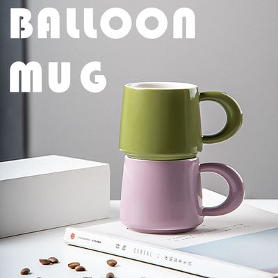 Personalised Handgrip Porcelain Milk Coffee Mug Nordic Gift Set Custom Pottery Mugs