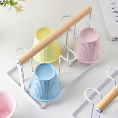 Nordic Style 170ml Ceramic Espresso Cups Colorful Stoneware Tea Travel Cup Holder