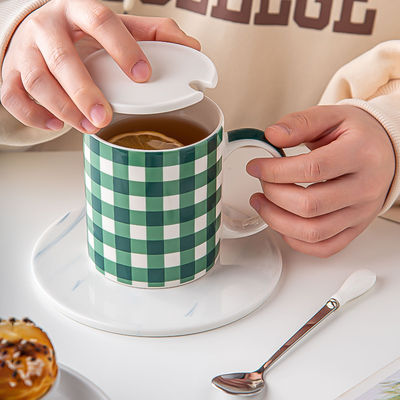 Custom Ceramic Coffee Cup And Saucer Set Mug Set Porcelain Water Tea Milk Mug Gift Box