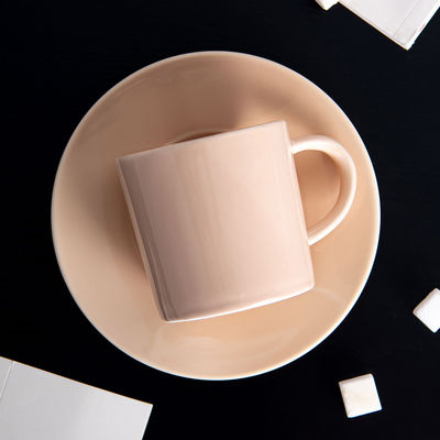 Ceramic Nordic Style Mug For Business Gifts 7.8oz 230ml Mug And Saucer Porcelain Cups