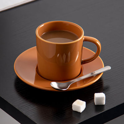 Ceramic Nordic Style Mug For Business Gifts 7.8oz 230ml Mug And Saucer Porcelain Cups