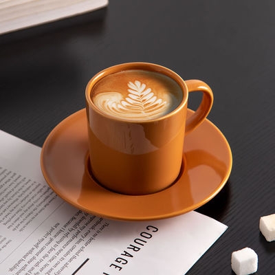 Business Gifts Small Pottery Coffee Mugs With Spoon And Gift Box In Classic Nordic Design