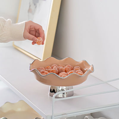 Sustainable Ceramic Salad Bowl European Luxury Home Decor for Serving Desserts and Snacks