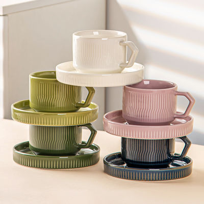 Nordic 200cc Ceramic Glazed Expresso Mug For Business Gifts Cappuccino And Latte Cup