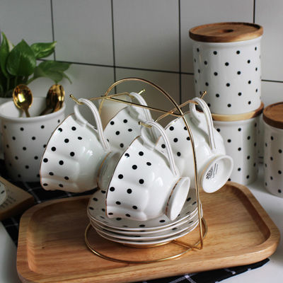 Business Gifts Occasion Vintage Porcelain Tea Cups And Saucers With Golden Handle
