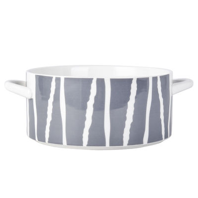 Business Gifts Modern Customized Ceramic Ramen Bowl Set With Handles Blue And Green