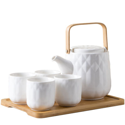 Sustainable Ceramic Type Porcelain Tea Set Of 6 Japanese White Tea Cups With Gift Box