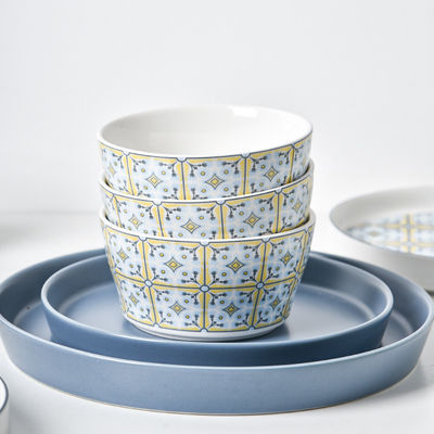 Sustainable Original Design Bohemian Art Style Ceramic Plate For Home Hotel And Party