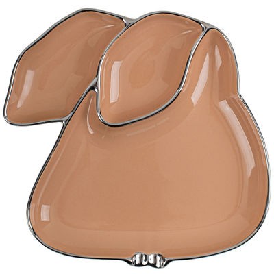 Sustainable and Business Gifts Cute Rabbit Porcelain Snack Dish for Children's Desserts