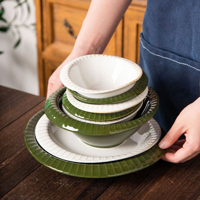 Custom Porcelain Ceramic Dinnerware Set for Home Tableware in Europe Design Style
