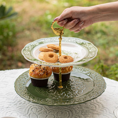 Other Volume Creative Ceramic Cake Stand 2 Tier Designer For Party Dessert Stand