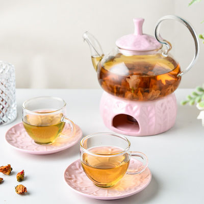 Ceramic Drinkware Type Tea And Coffee Pot Set For One Glass Tea Pot And Cup In Porcelain