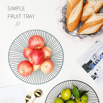 Golden Nordic Metal Fruit Container For Vegetables Luxury Design Style Party Occasion Holder