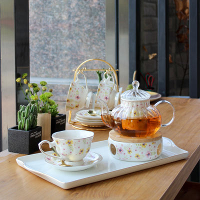 Serve Your Guests In Style With This Turkish Tea Set Includes Ceramic Cups And Saucer