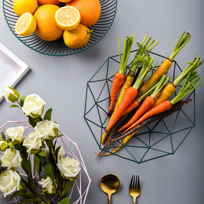 Golden Nordic Metal Fruit Container For Vegetables Luxury Design Style Party Occasion Holder