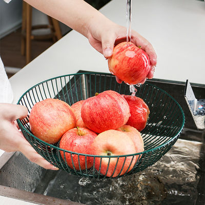 Golden Nordic Metal Fruit Container For Vegetables Luxury Design Style Party Occasion Holder