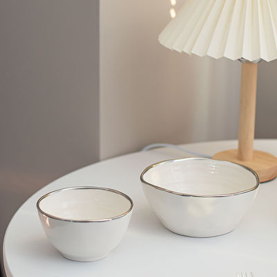 Hotel Restaurant Dough Bowl Ceramic Mixing Bowls In Solid Yellow Color Of Other Volume