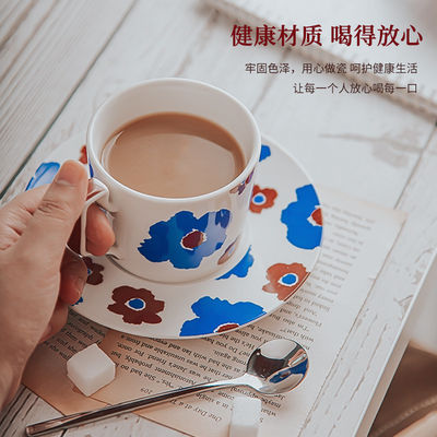 European Ceramic Cappuccino Coffee Cup And Saucer Set For Business Gifts Occasion