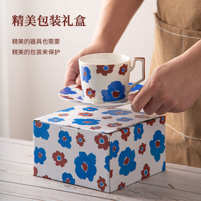 European Ceramic Cappuccino Coffee Cup And Saucer Set For Business Gifts Occasion