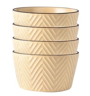 Japanese Style Ceramic Bowl Set Retro Glaze Stoneware Dinnerware For Kitchen Tabletop