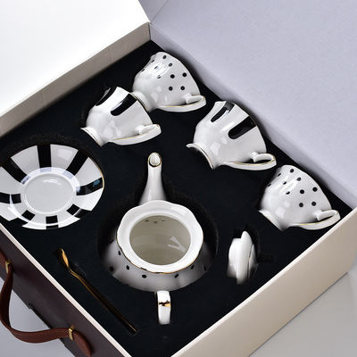 Ceramic Tea Set In European Style Porcelain Teapot Cups And Saucers For Afternoon Tea