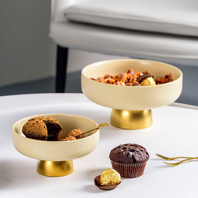 Modern Design Luxury Dessert Stand For Dry Fruits And Porcelain Dessert Plate