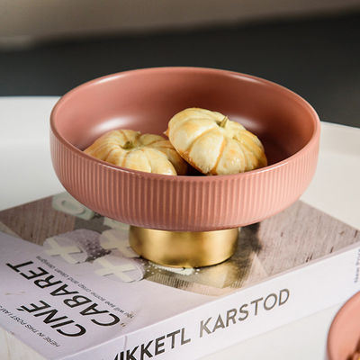 Modern Design Luxury Dessert Stand For Dry Fruits And Porcelain Dessert Plate