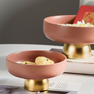 Modern Design Luxury Dessert Stand For Dry Fruits And Porcelain Dessert Plate