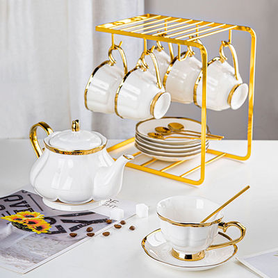 Mother'S Day Cups Sustainable Coffee Tea Set With Plush Porcelain Mug And Saucer