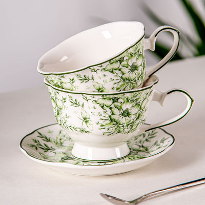 Mother'S Day Cups Sustainable Coffee Tea Set With Plush Porcelain Mug And Saucer