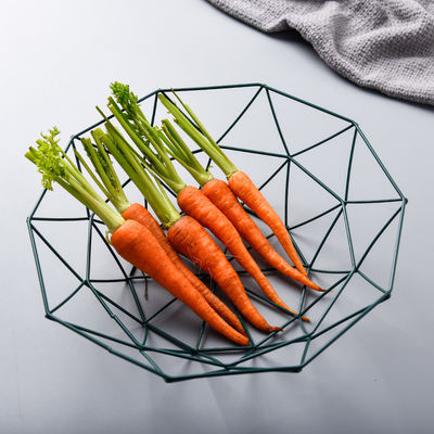 Iron Art Luxury Gold Line Metal Fruit Basket Ideal For Party Vegetable Container
