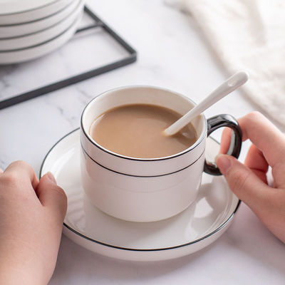 Unique 200ml Porcelain Tea Set Sustainable Nordic Design For Cappuccino And Espresso