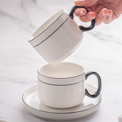 Unique 200ml Porcelain Tea Set Sustainable Nordic Design For Cappuccino And Espresso