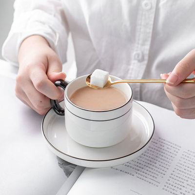 Unique 200ml Porcelain Tea Set Sustainable Nordic Design For Cappuccino And Espresso