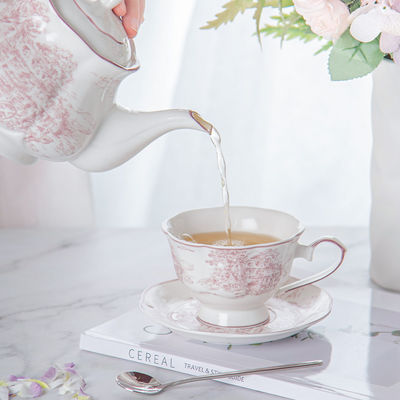 Drinkware Type Cups Saucers Design Style Dinnerware Flower Ceramic Cup Set Of Cups Coffee & Tea Sets Porcelain Teapot Mug Set Gift Box Europe Luxury Tea Sets For Elegant Tea Time