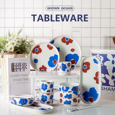 Wedding Occasion Stocked Ceramic Dinner Set For Nordic Tableware Kitchen Tabletop Plates
