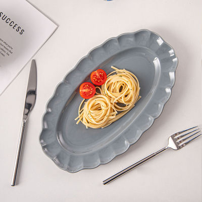 Solid Color Dinnerware Set Nordic Style Ceramic Plates And Bowls With Sunflower Shape