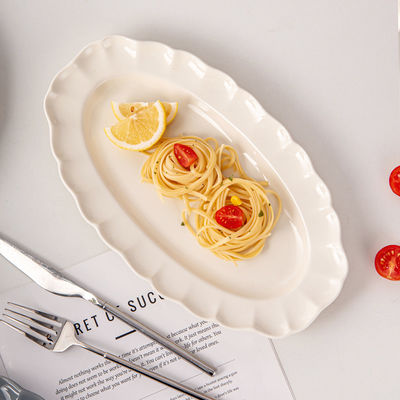 Solid Color Dinnerware Set Nordic Style Ceramic Plates And Bowls With Sunflower Shape
