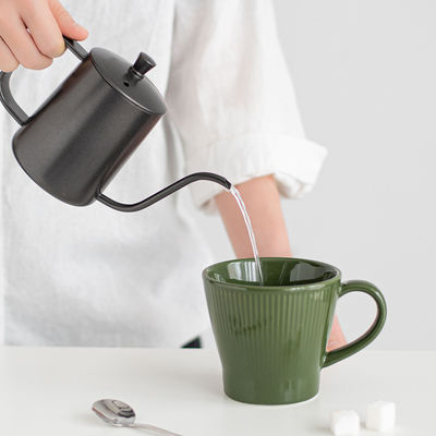 Reusable Ceramic Coffee Cup Set 300ml Nordic Porcelain Mugs For Tea And Cappuccino