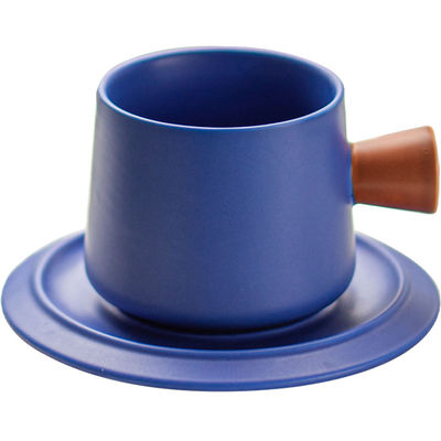 Klein Solid Colors Ceramic Cup Set Simple Cappuccino And Tea Cups For Business Gifts