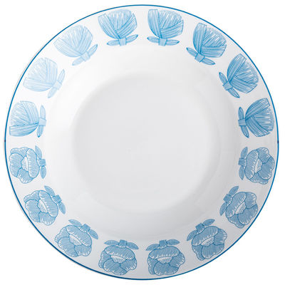 Ceramic European Style Blue Alice Dinnerware Set For Kitchen Tabletop In Elegant Design