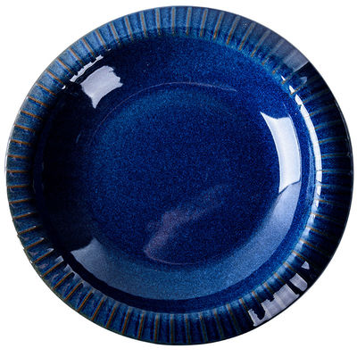 Vintage Design Kiln Change Porcelain Dinner Set Blue And White Tableware Japanese Style Stoneware