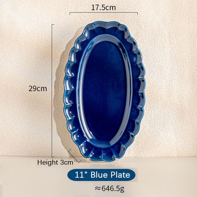Custom Ceramic Hotel Dinnerware Set With Flower Design Stoneware Dessert Plates
