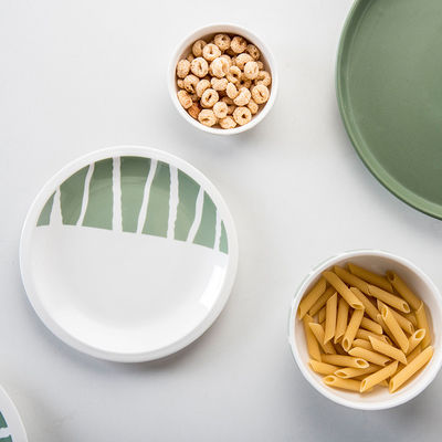 16-Piece Ceramic Dinner Set For Nordic Green And Blue Tableware In Business Gifts