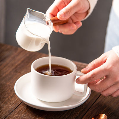Europe Design Style Ceramic Afternoon Tea Cappuccino Cup And Saucer Set For Custom Tea