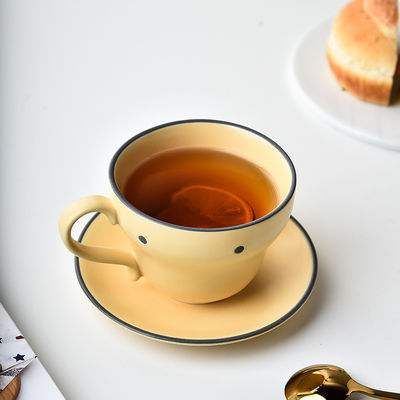 Stocked Ceramic Cups Saucers Ceramic Stoneware Coffee Mug And Saucer Set For Tea