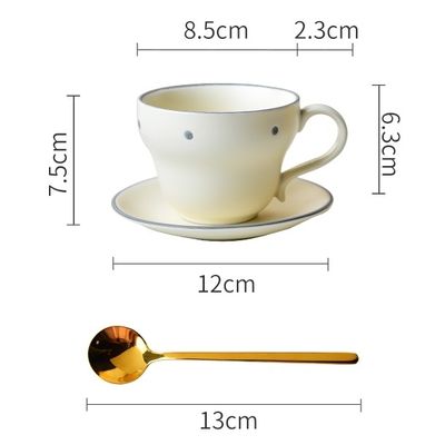 Stocked Ceramic Cups Saucers Ceramic Stoneware Coffee Mug And Saucer Set For Tea