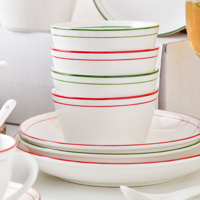 Cups Saucers Ceramic Dinnerware Sets For 12 People Nordic Style Vajillas De Porcelana