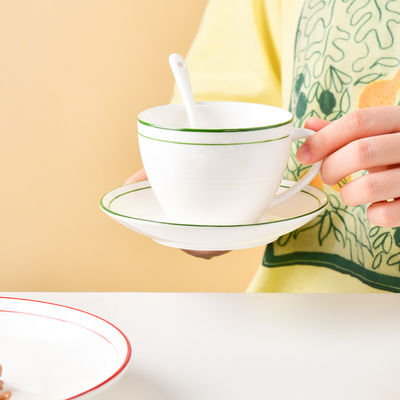 Cups Saucers Ceramic Dinnerware Sets For 12 People Nordic Style Vajillas De Porcelana