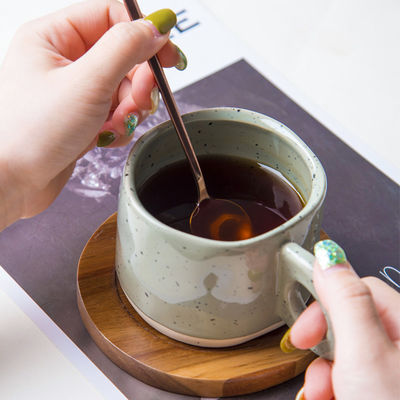 Porcelain Coffee Cup Reusable Eco-Friendly Stoneware Cup Of Coffee For Business Gifts